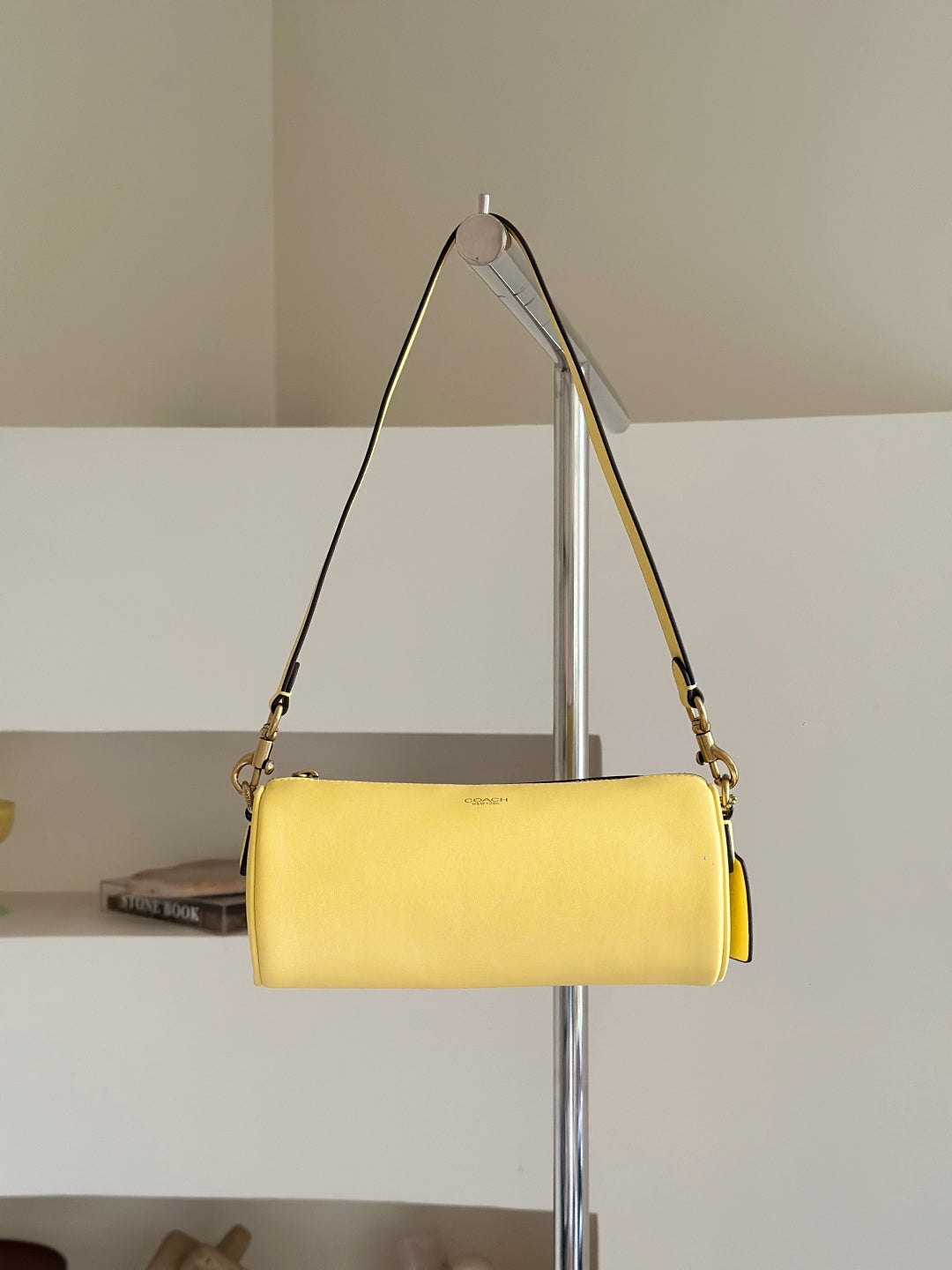 Sac Barrel jaune pastel