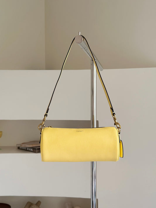 Sac Barrel jaune pastel