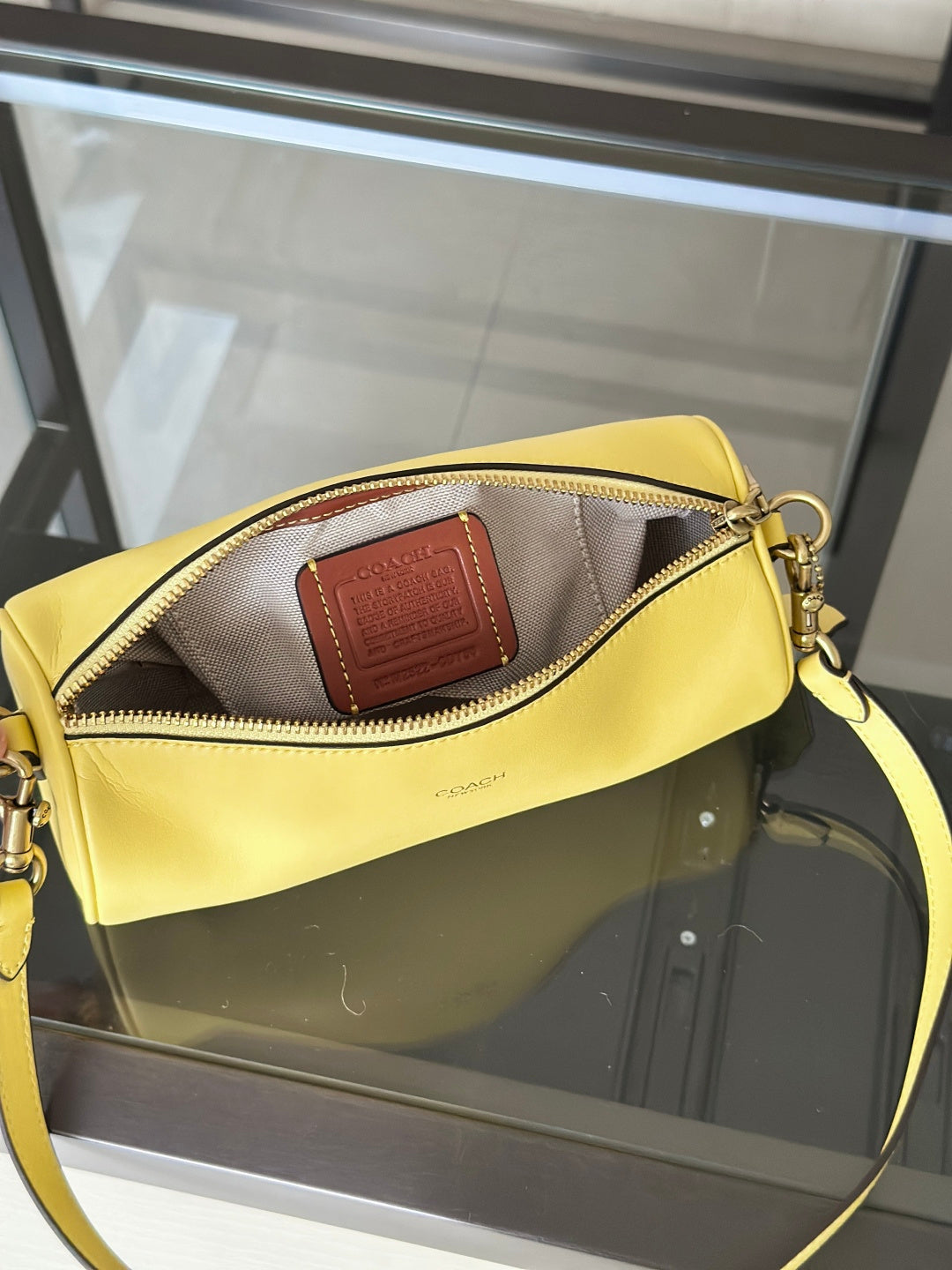Sac Barrel jaune pastel