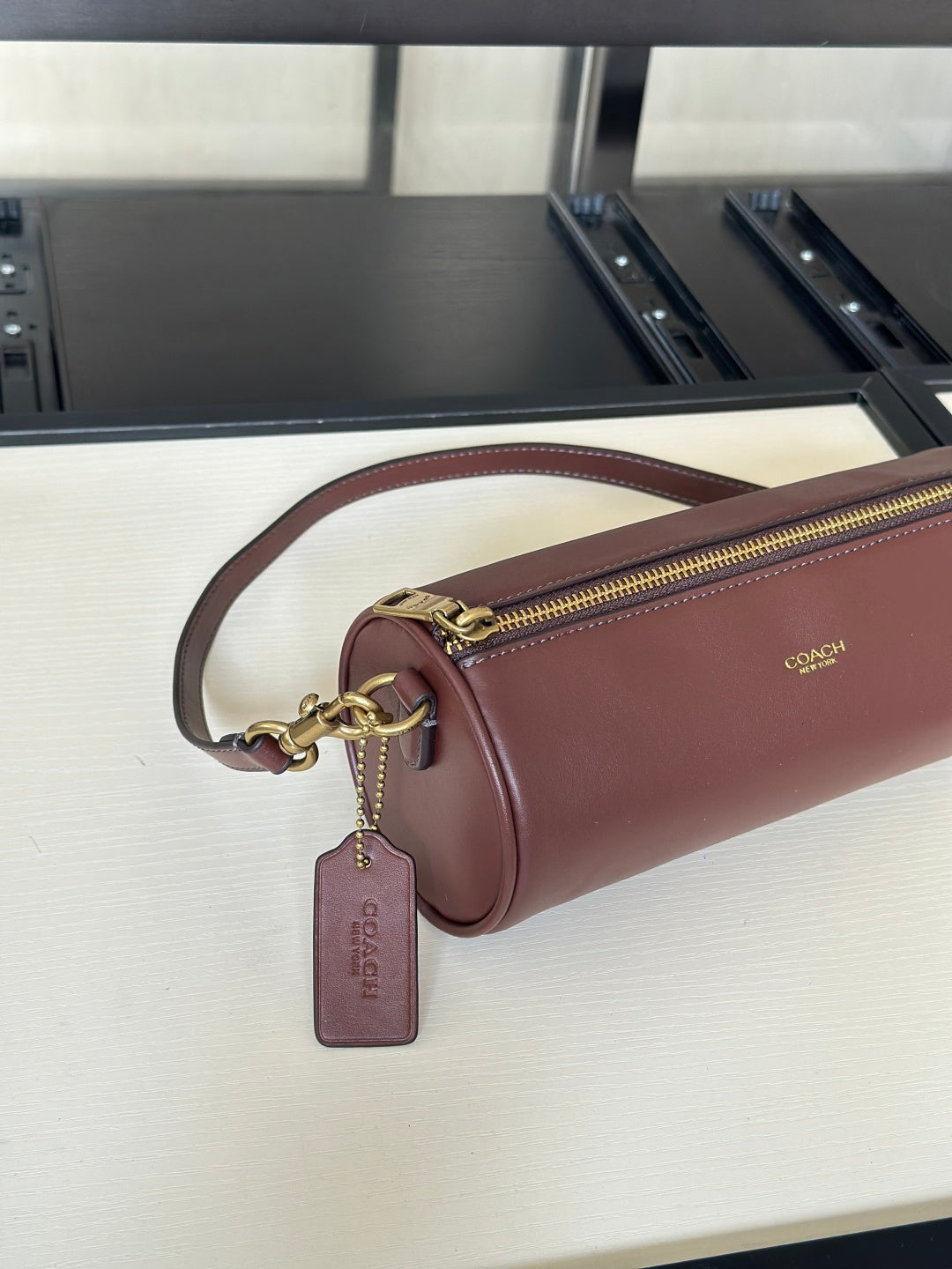 Sac Barrel marron chocolat